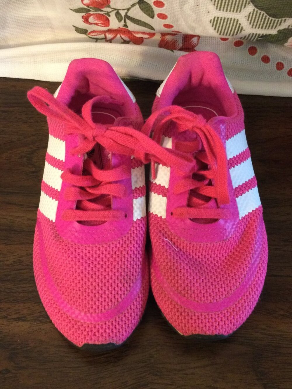 adidas Originals Kids N-5923 C Shock Pink White Mesh Sneaker B41576 Size 12K